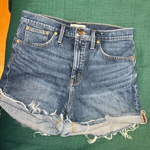Madewell high rise denim short size 29